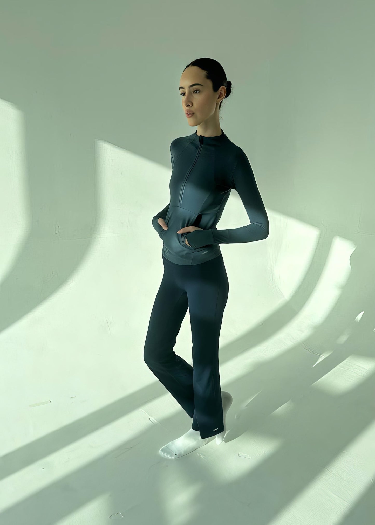 Blue Flared Pants