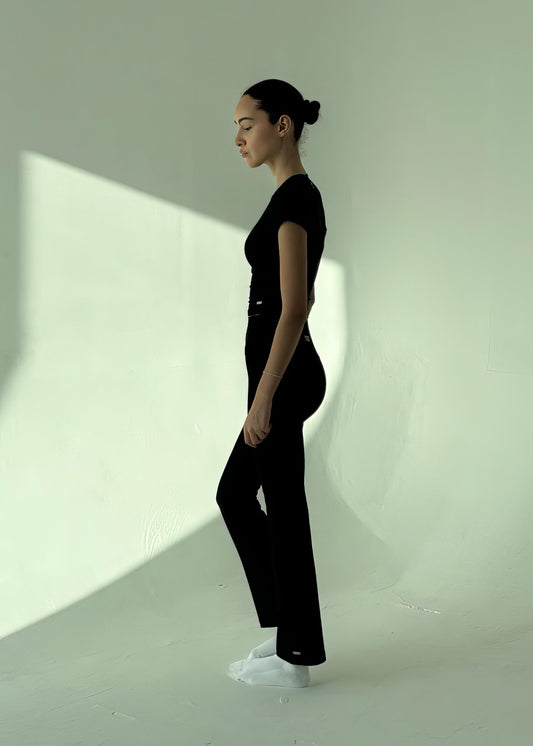 Black Flared Pants